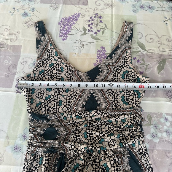 Anthropologie Maeve Jantina Geometric Maxi Dress Boho Chic Sz Large - Picture 7 of 9